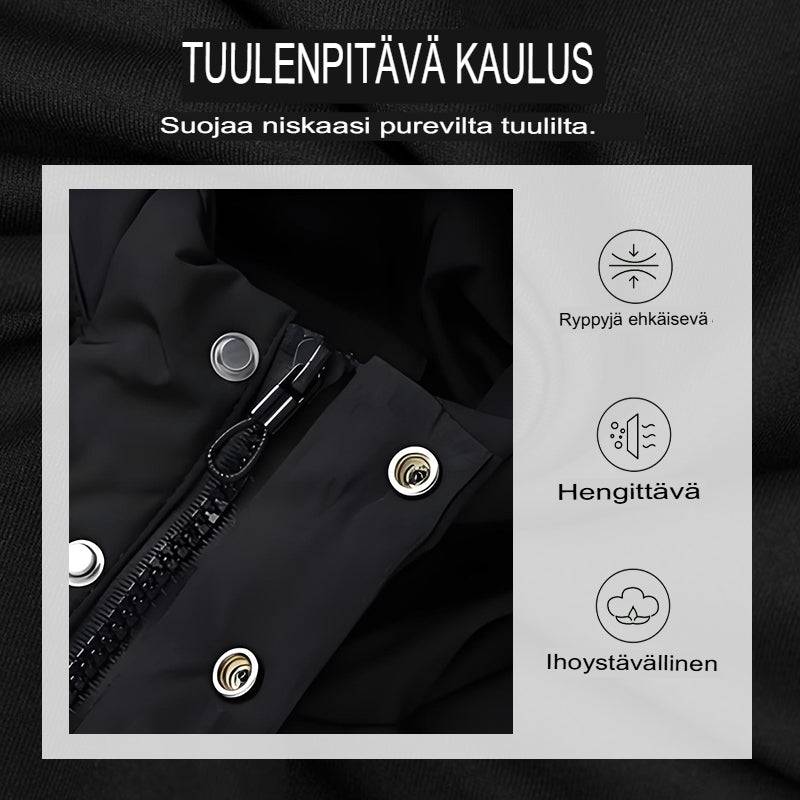 ⌛ Vain 3 päivää jäljellä – 50 % alennus kaikesta! ⏰ Miesten toppatakki hupulla, keskipitkä 🔥 Ilmainen toimitus 🔥